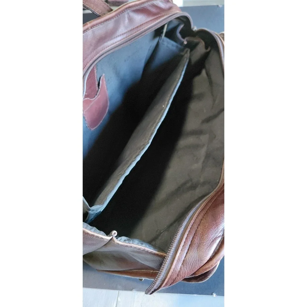 authentic vintage executive Avenues America dark brown leather Briefcase Old Bag